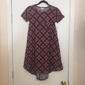 XXS Lularoe Carly Dress BB11 886